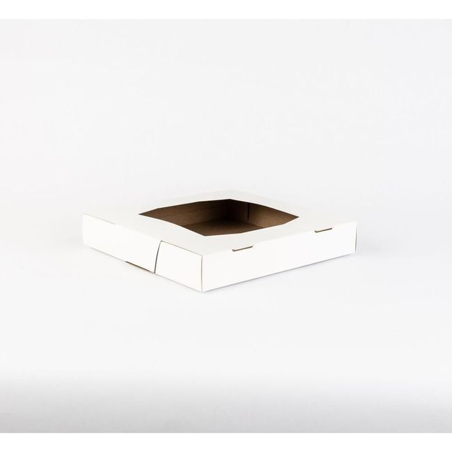 Graphic Packaging Boîte À Tarte En Carton Avec Fenêtre Collée, 9 X 9 X 1,5 Po -- 250 Par Caisse