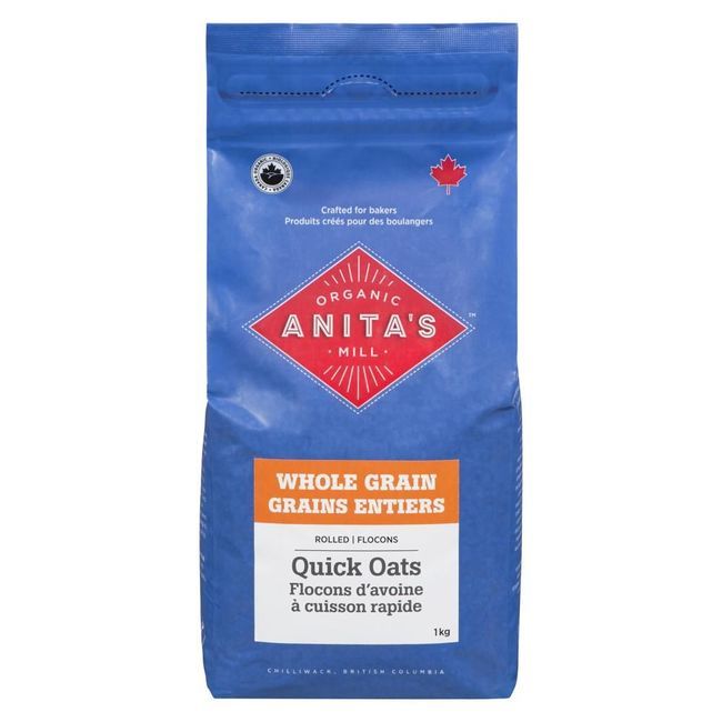 Anita's Organic Mill Flocons D'avoine Rapides, 1 Kg -- 4 Par Boîte