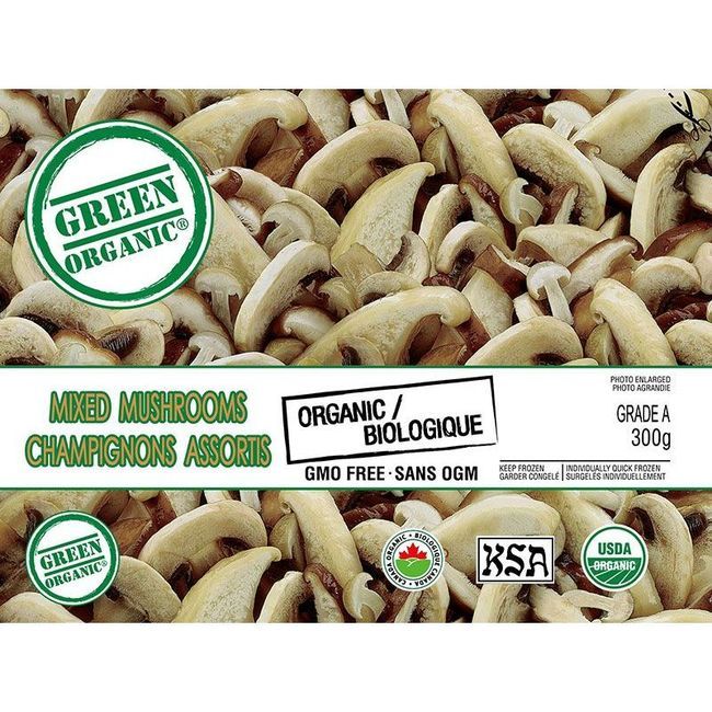 Green Organic Mixed Mushrooms, 300 G -- 12 Per Case