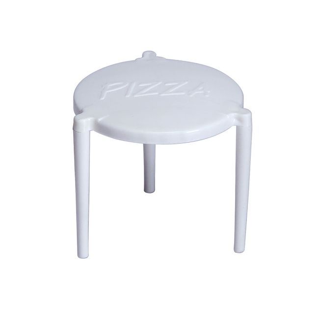 Touch White Polypropylene Heavy Duty Pizza Holder, 100 Count -- 10 Per Case