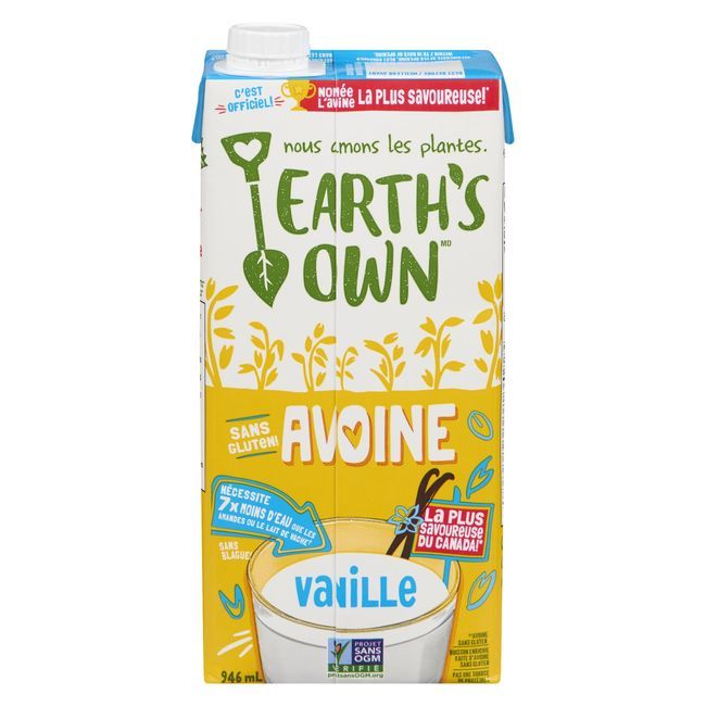 Earth's Own Vanilla Oat Beverage, 946 Ml -- 12 Per Case