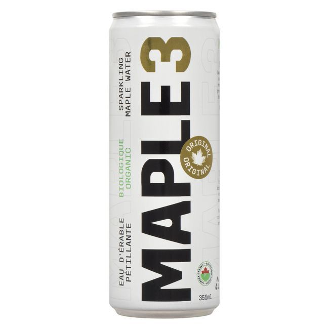 Maple 3 Organic Original Sparkling Maple Water, 355 Ml -- 12 Per Case