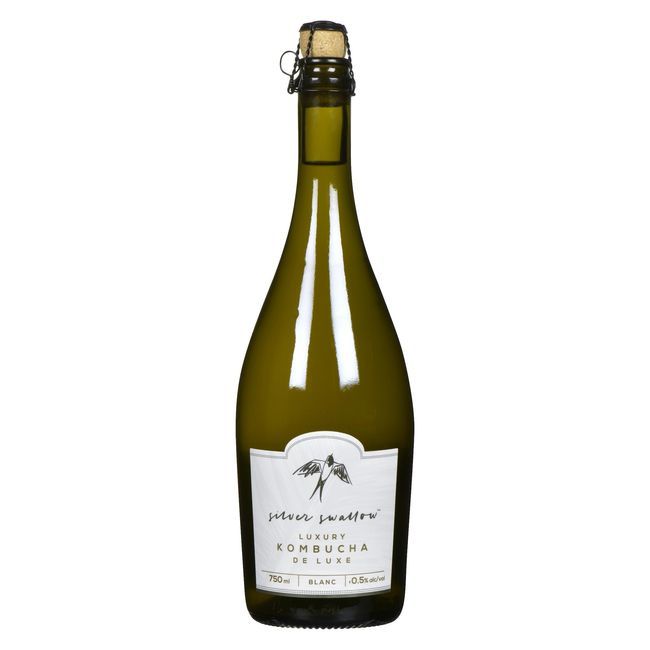 Silver Swallow Blanc Luxury Kombucha, 750 Ml -- 6 Per Case