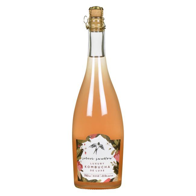 Silver Swallow Rose Luxury Kombucha, 750 Ml -- 6 Per Case