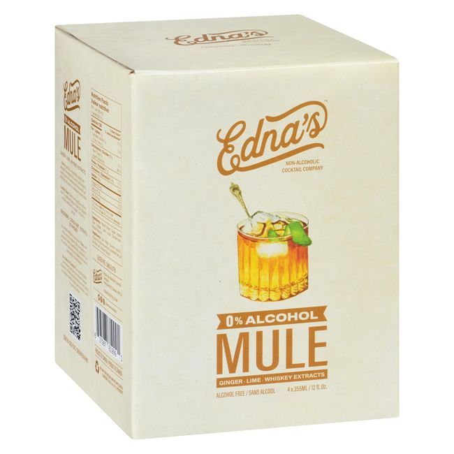 Edna's Mule Sans Alcool, 355 Ml -- 24 Par Caisse