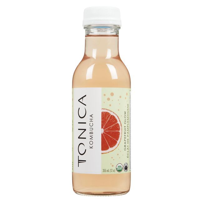 Tonica Grapefruit Glow Kombucha, 355 Ml -- 12 Per Case