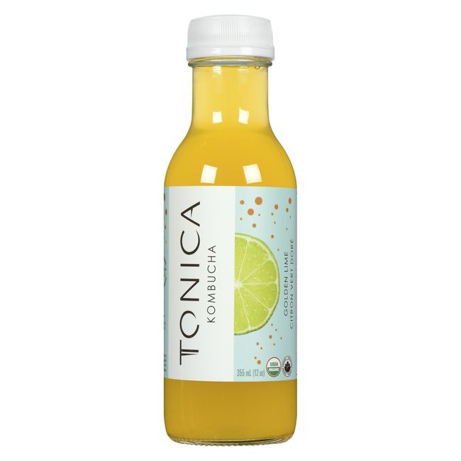 Tonica Golden Lime Kombucha, 355 Ml -- 12 Per Case