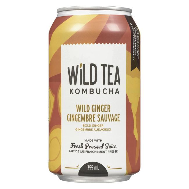 Wild Tea Kombucha Wild Ginger Kombucha, 355 Ml -- 12 Per Case