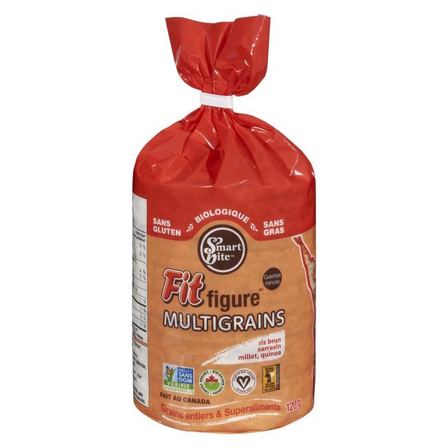 Smartbite Snacks Multigrain Brown Rice Cakes, 120 G -- 12 Per Case