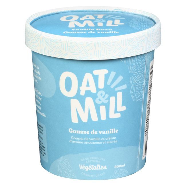 Oat And Mill Pure Vanilla Bean Ice Cream, 500 Ml -- 8 Per Case