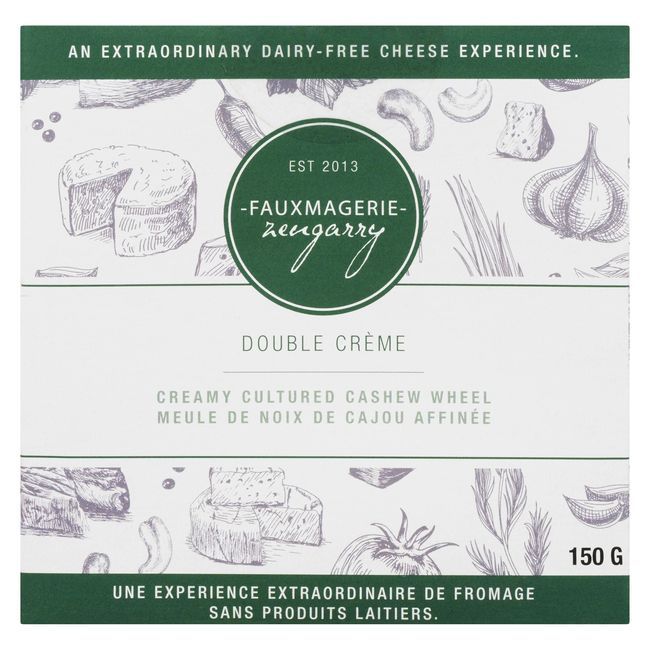 Fauxmagerie Zengarry Double Cream Cashew Cheese, 150 G -- 6 Per Case