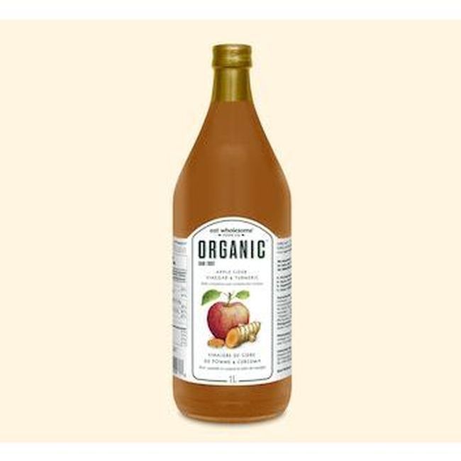 Eat Wholesome Organic Apple Cider Vinegar With Turmeric And Cinnamon, 1 L -- 12 Per Case