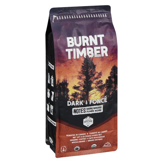 Canadian Heritage Organics Café Torréfié Foncé Burnt Timber, 908 G -- 5 Par Boîte