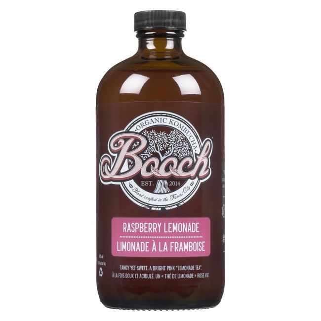 Booch Organic Raspberry Lemonade Kombucha, 473 Ml -- 12 Per Case