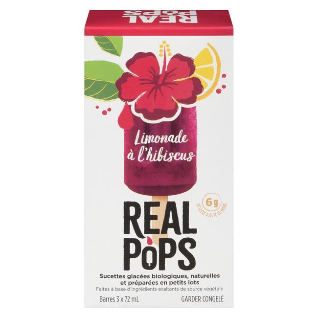 Everreal Hibiscus Lemonade Pops, 216 Ml -- 10 Per Case