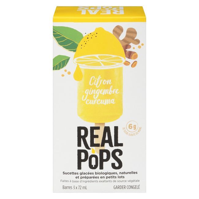 Everreal Lemon Ginger Turmeric Pops, 216 Ml -- 10 Per Case