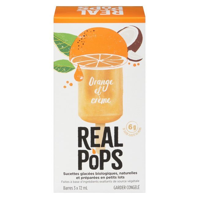 Everreal Orange And Cream Pops, 216 Ml -- 10 Per Case