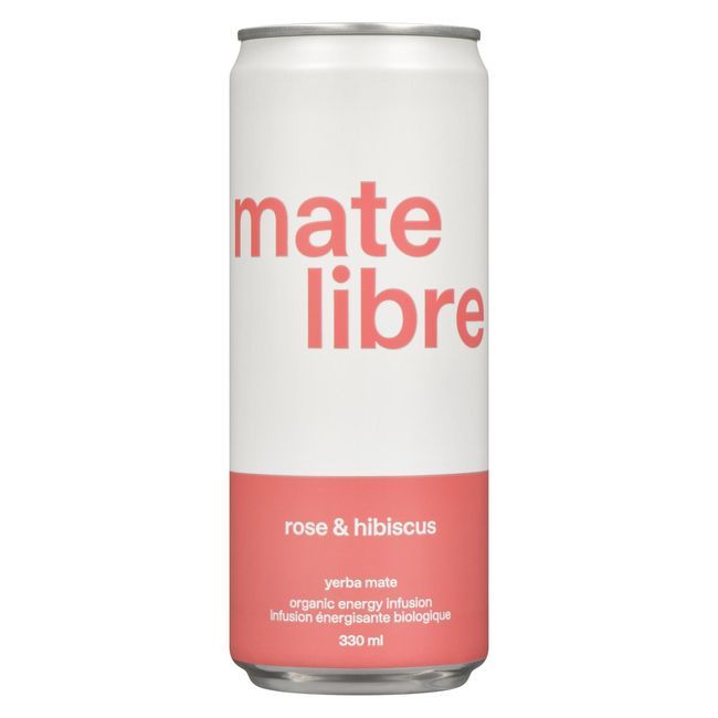 Mate Libre Rose And Hibiscus Yerba Mate, 330 Ml -- 12 Per Case