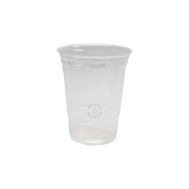Eco-packaging Clear Rpet Compostable Cold Cup, 16 Oz Capacity -- 1000 Per Case
