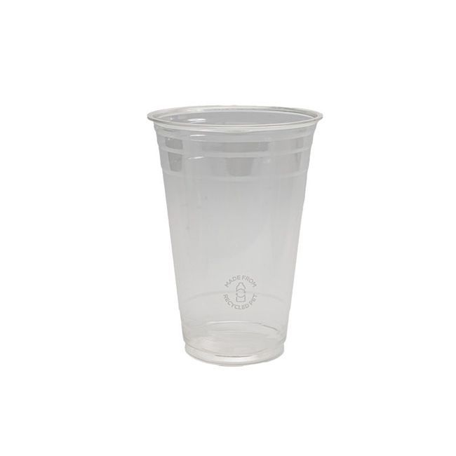 Eco-packaging Clear Pete Compostable Cold Cup, 20 Oz Capacity -- 1000 Per Case