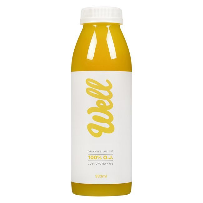 Well 100 Percent Oj Cold Pressed Juice, 333 Ml -- 6 Per Case
