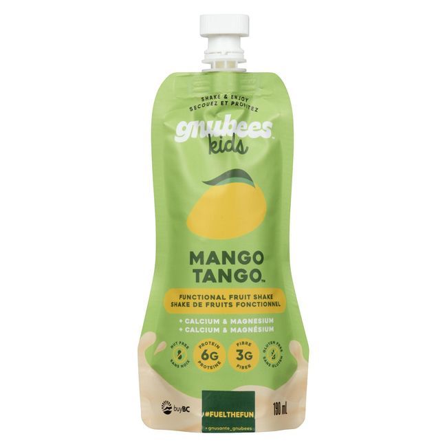 Gnubees Kids Mango Tango Fruit Shake, 190 Ml -- 12 Per Case