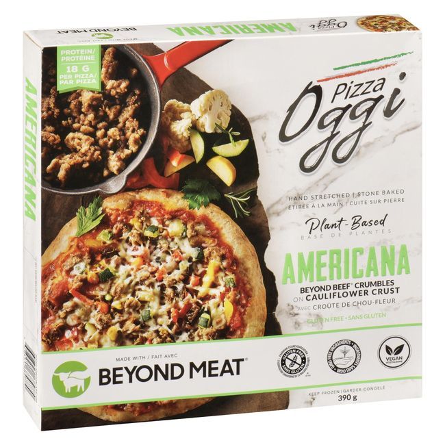 Pizza Oggi Pizza Americana Beyond Beef Crumbles, 390 G -- 12 Par Boîte