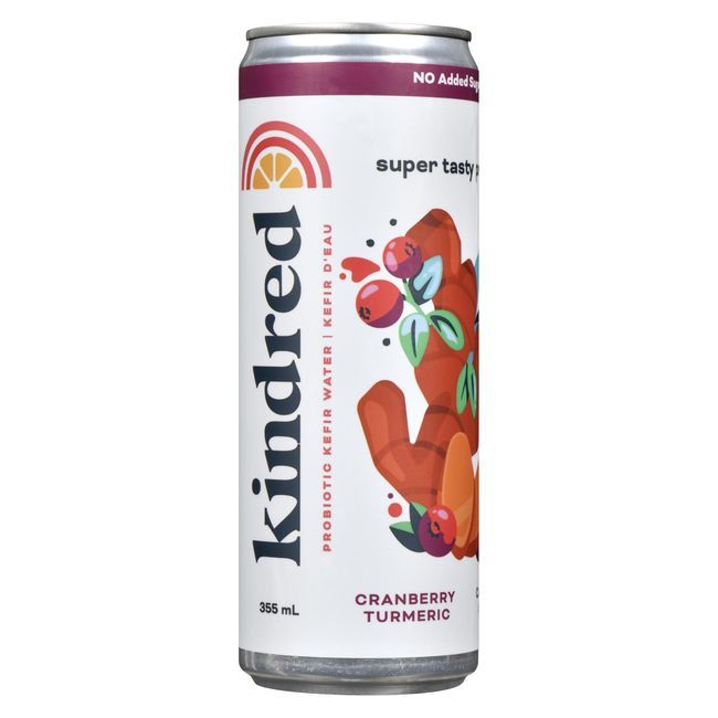 Kindred Culture Cranberry Turmeric Water Kefir, 355 Ml -- 12 Per Case
