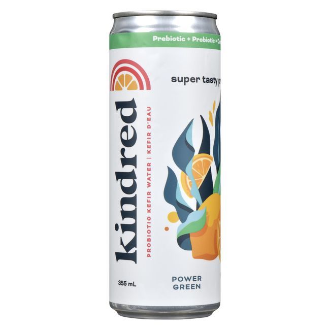 Kindred Culture Power Green Water Kefir, 355 Ml -- 12 Per Case