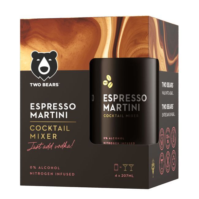 Two Bears Espresso Martini Mixer, 207 Ml -- 12 Per Case