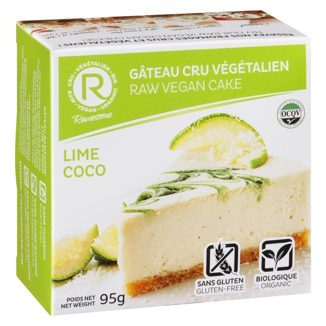 Rawesome Gâteau Végétalien Cru Au Citron Vert Et Au Cacao, 95 G -- 6 Par Boîte