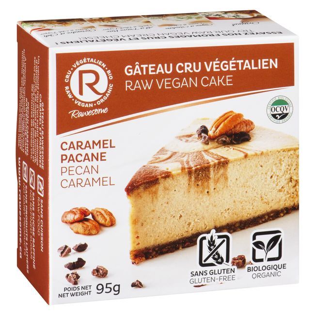 Rawesome Gâteau Végétalien Cru Au Caramel Et Aux Pacanes, 95 G -- 6 Par Boîte