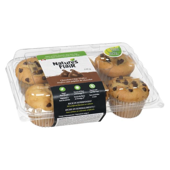 Nature's Flair Chocolate Chip Muffins, 330 G -- 12 Per Case