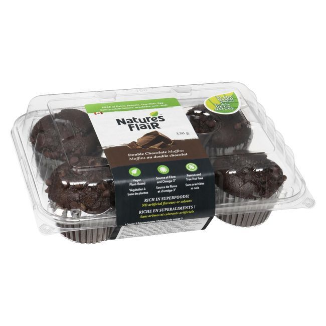 Nature's Flair Double Chocolate Muffins, 330 G -- 12 Per Case