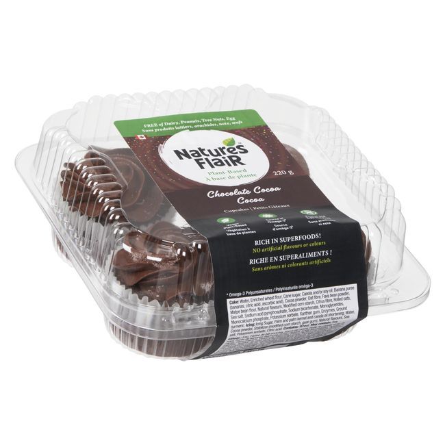 Nature's Flair Chocolate Cocoa Cupcakes, 220 G -- 12 Per Case
