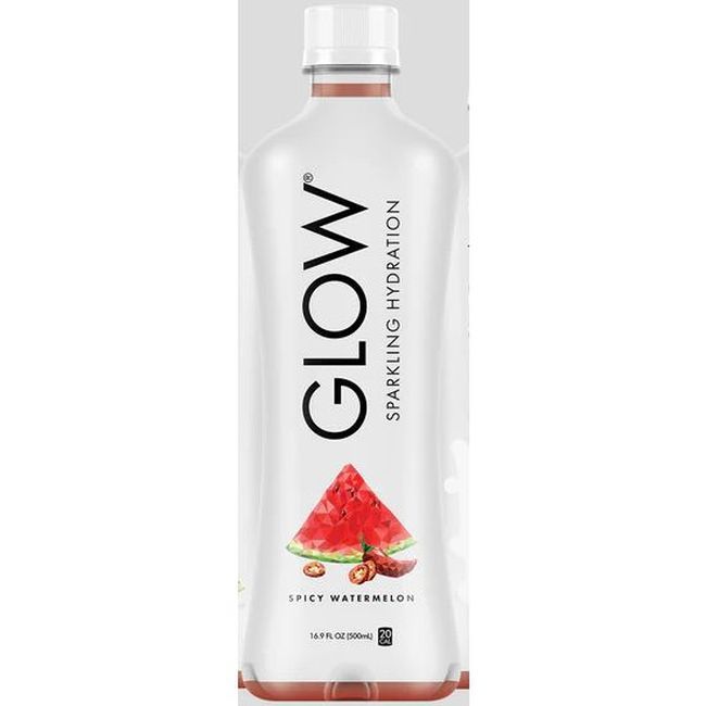 Glow Spicy Watermelon Sparkling Hydration Drink, 500 Ml -- 12 Per Case