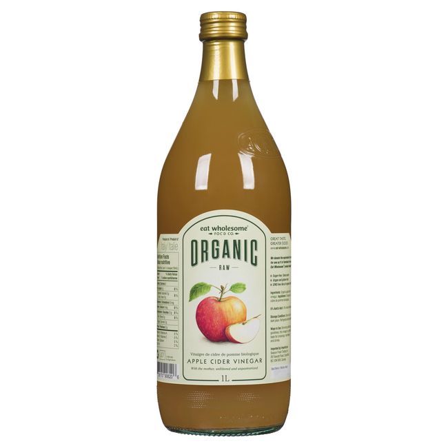 Eat Wholesome Organic Apple Cider Vinegar, 1 L -- 12 Per Case