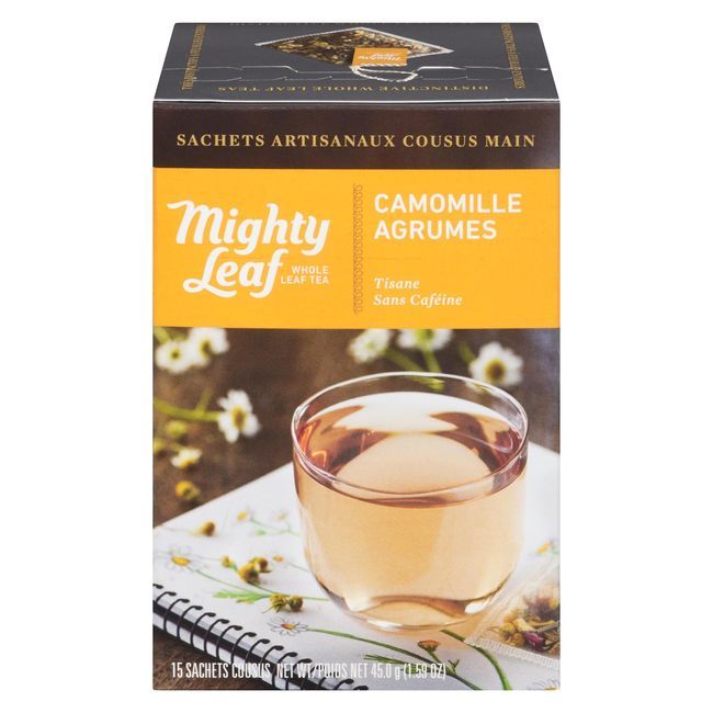 Mighty Leaf Chamomile Citrus Whole Leaf Tea, 15 Tea Bags -- 6 Per Case