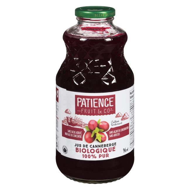 Patience Organic Pure Cranberry Juice, 946 Ml -- 6 Per Case