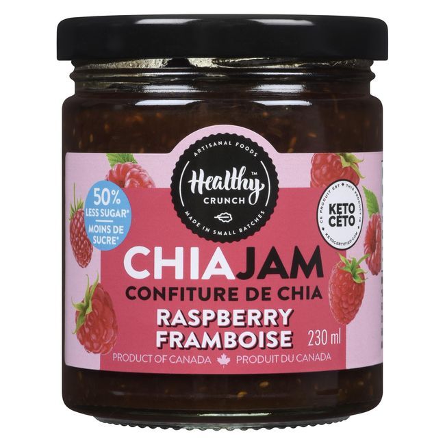 Healthy Crunch Confiture De Framboises Et De Chia, 230 Ml -- 6 Par Boîte