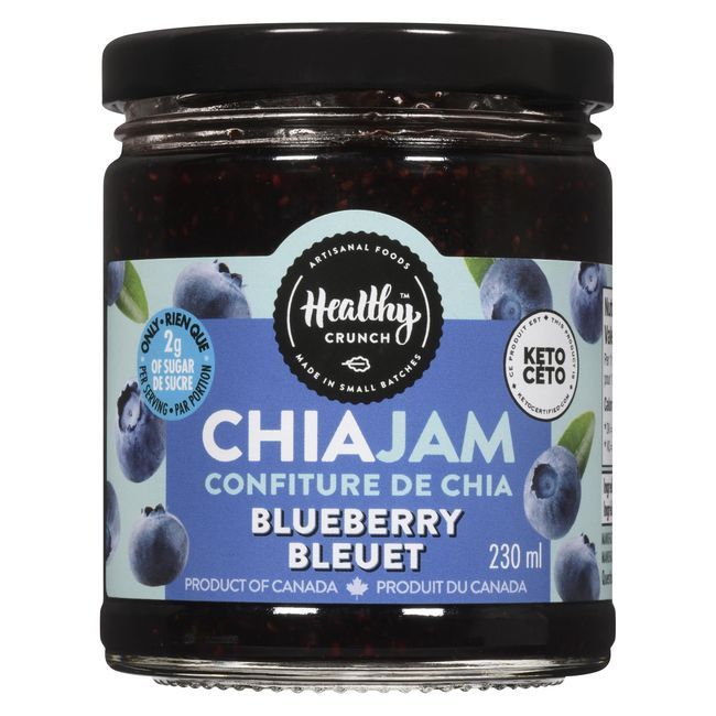 Healthy Crunch Confiture De Bleuets Et De Chia, 230 Ml -- 6 Par Boîte