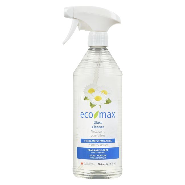 Eco-max Fragrance Free Glass Cleaner, 800 Ml -- 4 Per Case