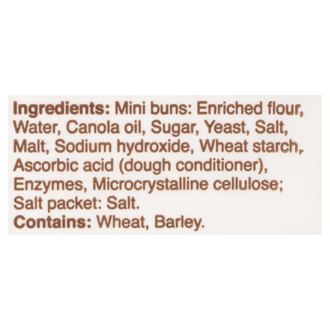 Pretzilla Soft Pretzel Mini Bun, 6 Count -- 15 Per Case