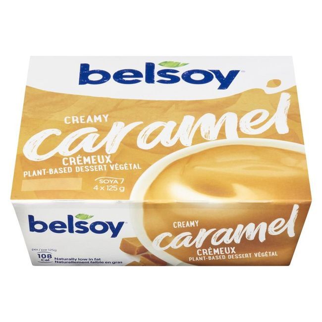 Belsoy 125 G Creamy Caramel Dessert, 4 Count -- 6 Per Case