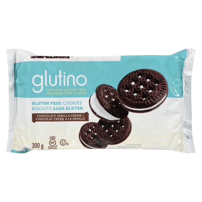 Glutino Biscuits À La Crème Vanille-chocolat, 300 G -- 12 Par Boîte