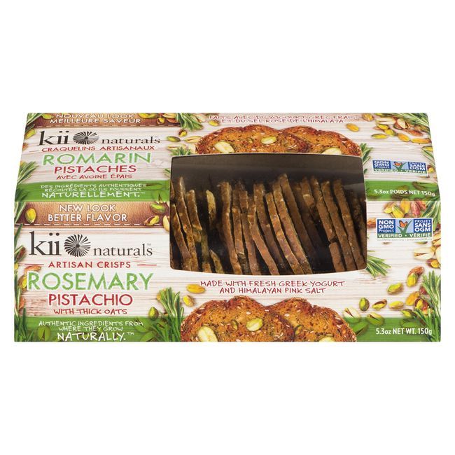 Kii Naturals Rosemary Pistachio Crisp, 150 G -- 12 Per Case