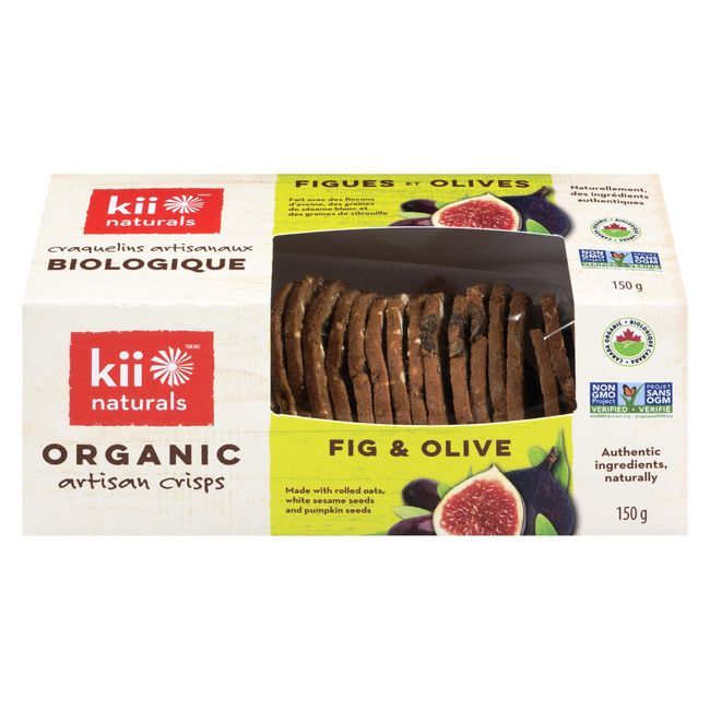 Kii Naturals Organic Fig And Olive Artisan Crisps, 150 G -- 6 Per Case