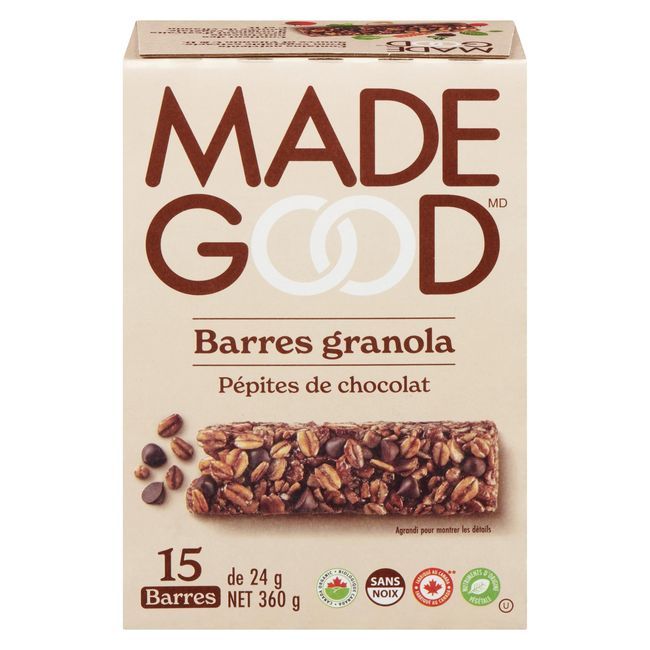 Madegood Chocolate Chip Granola Bar, 24 G -- 60 Per Case