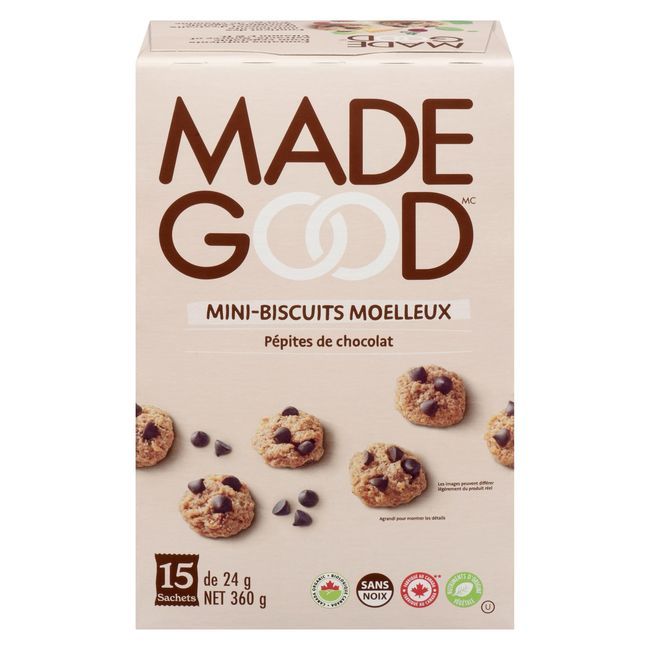 Madegood Chocolate Chip Soft Baked Mini Cookies, 360 G -- 4 Per Case
