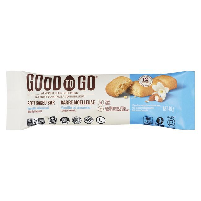Good To Go Barre Moelleuse À La Vanille Et Aux Amandes, 40 G -- 9 Par Boîte